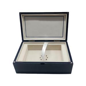 Caja de almacenamiento de joyería plegable de madera MDF de gran venta, tapa superior cuadrada impresa UV, logotipo personalizado para bebidas de cocina, plegable tallado - Product Image 4