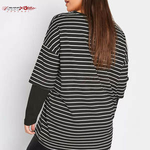 Camiseta informal de verano para mujer, camiseta de doble capa con tela ligera y dobladillo asimétrico, Camiseta corta de doble capa para mujer - Product Image 3