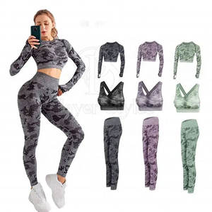 Women's Plus Size High Waist Reversible Yoga Set Solid <b>Pattern</b> Sports Bra Stretchable Fitness <b>Leggings</b> Breathable Design for - Product Image 1