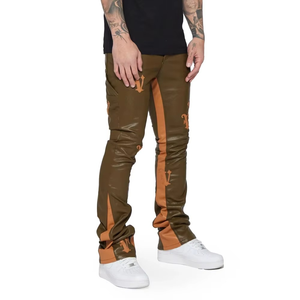 Pantalones de Cuero para Hombre de Nuevo Estilo, el Mejor Material, Logotipo Profesional, en Venta, Servicio OEM, Diseño, Precio Razonable - Product Image 3