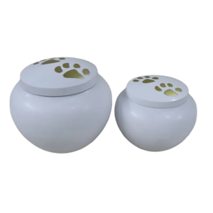 Maravilloso diseño Hermosa urna de cremación de metal hecha a mano Venta caliente Diseño lineal para mantener las cenizas de humanos o mascotas - Product Image 3