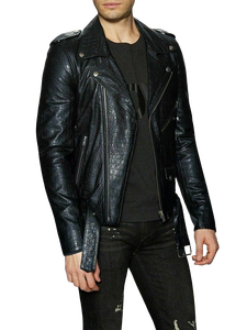 Chaqueta de Moda Unisex Impermeable de Piel de Cocodrilo con Logotipo en la Espalda, Fabricante OEM/ODM, Todas las Temporadas - Product Image 2