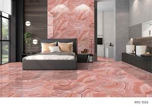 Carreaux en porcelaine de conception italienne rouge Iris 600x1200 Carreaux de sol en porcelaine 600x1200 à surface brillante - Product Image 2