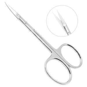 Ciseaux à cuticules pour ongles professionnel tranchant en acier inoxydable manucure pédicure tondeuse précision lames incurvées pour les soins de beauté - Product Image 2