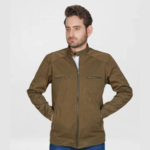 Veste Bomber Homme Personnalisée 2026 à Prix Abordable, Manches Longues, Col Montant, Logo Frontal, Écologique, Séchage Rapide, en Toile – Collection Hiver - Product Image 1