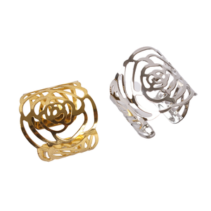 ผ้าเช็ดปากแหวนสแตนเลสสีทองสำหรับตกแต่งโต๊ะในโรงแรมและร้านอาหาร - Product Image 6