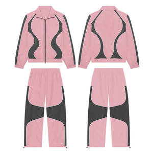 Survêtements coupe-vent sur mesure de haute qualité pour hommes vêtements d'entraînement et de jogging Hip Hop élégants pour l'ensemble coupe-vent d'hiver - Product Image 1