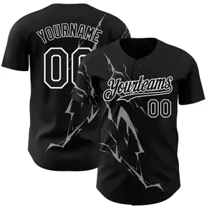 Camiseta de Béisbol Sublimada para Hombre, OEM, para Equipos de Entrenamiento, Estilo Holgado, Logotipo Personalizado, 100% Poliéster, Secado Rápido, Impresión por Transferencia de Calor - Product Image 2