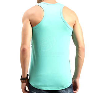 Camiseta sin Mangas de Punto para Hombre, de Alta Calidad, Estilo Casual, Ajuste Holgado, para Gimnasio y Fitness, 100% Algodón, Secado Rápido, Transpirable, Venta al Por Mayor - Product Image 4