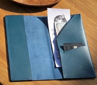 Echtes Leder Vintage-Stil Kellnerbuch Rechnungsmappe Schreibblock Kartenhalter Gästescheck-Präsenter Restaurant-Menümappe