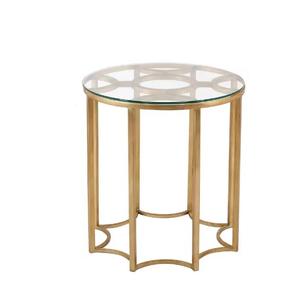 Table basse de salon de luxe classique dessus en marbre avec meubles en acier métal décor à la maison Table basse en aluminium - Product Image 3