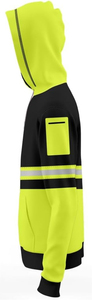 Sudadera con capucha Hi Vis personalizada de calidad superior, trabajo de seguridad reflectante, precio barato, el mejor diseño, ropa de trabajo de tendencia, sudaderas con capucha Hi Vis duraderas - Product Image 3