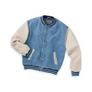 Nouveau Style hommes veste universitaire 100% coton hiver col montant Premium personnalisé vêtements tendance industrie mode - Product Image 3