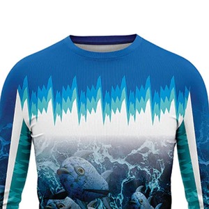 Camisas de pesca de alta calidad para hombres y mujeres/Camisas de pesca de cuello redondo de poliéster sublimado al por mayor para hombres - Product Image 4