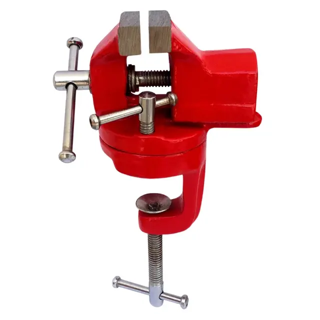 100% Original High Quality Heavy Duty TABLE VICE CLAMP TYPE REVOLVING Using For Jewelry Accessories tools