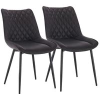 Chaises de salle à manger en fonte et cuir de haute qualité magnifiquement conçues, diverses finitions disponibles à un prix raisonnable