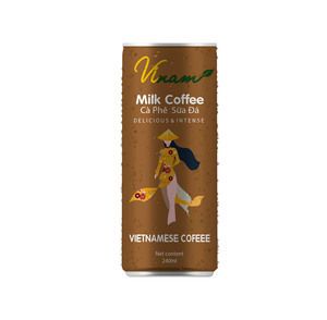 OEM Vietnam Origin Best Instant Coffee 330ml Elegante lata de sabor dulce con azúcar al por mayor a granel - Product Image 3
