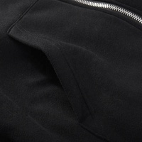 Sweat-shirts à capuche unisexes en molleton de coton de qualité supérieure, design chapeau de sorcier à manches longues pour femmes, fermeture éclair latérale brodée et perlée