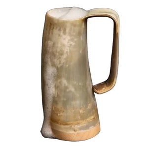 Vente en gros fini à la main naturel Viking corne à boire tasses à bière qualité supérieure Viking corne tasse Viking corne tasse - Product Image 1