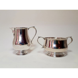 Juego de crema y azucarero de acero inoxidable pulido con espejo Utensilios de cocina de metal Premium para servir en la Mesa - Product Image 6