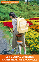 SUN EIGHT Sac à dos pour étudiants du secondaire et du supérieur de 18,5 pouces pour filles et garçons, sac à dos multi-poches pour ordinateur portable, modèle 8635