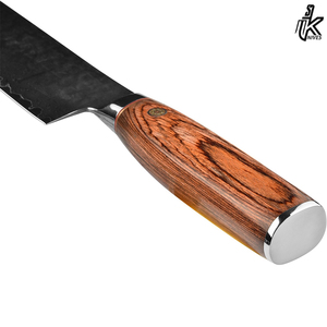 Couteau de cuisine multifonctionnel de 8 pouces en acier damas japonais coupe pêche viande couteau de chef de cuisine - Product Image 6