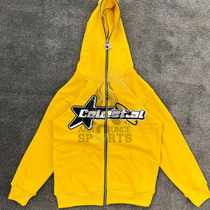 Sweats à capuche en coton avec logo personnalisé de haute qualité sweats à capuche pour femmes avec fermeture à glissière complète - Product Image 5