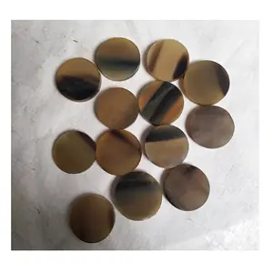 Handmade Buffalo Horn Hollow Button Blanks// Real Round Buffalo And Cow Hollow Horn Button Blanks Supplier For garments Italy