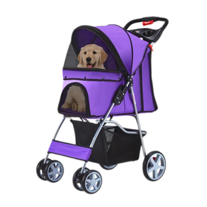 TH-PPS-111 Portable <b>Pet</b> <b>Stroller</b> With Cup Holder Foldable Lightweight Frame Smooth Wheels And Safety Features Custom Logo - Product Image 6