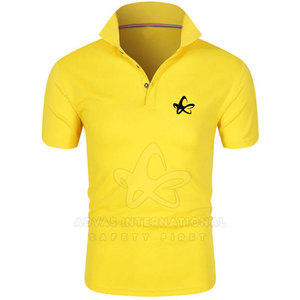 Hombres personalizado 100% algodón transpirable de punto de manga corta sólido estilo casual de alta calidad para la camisa de impresión digital logotipo personalizado - Product Image 1