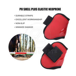 Bottes légères de fetlock de cheval avec les bottes molles de fetlock du néoprène de sangles sûres pour le confort de cheval - Product Image 2