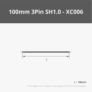 Connecteurs étanches à haute stabilité mécanique PH1.0-3 broches (2 pièces) Bornes mâles/femelles 3 broches Noir 30 AWG pour alimentation LED - Product Image 1