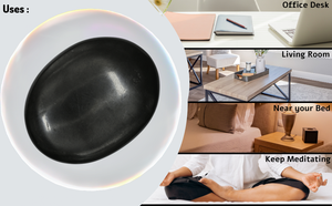 Vente en gros de pierre de palme de shungite noire en vrac cristal de roche naturel pierres de palmier polies artisanat d'énergie de guérison pour la méditation et les cadeaux - Product Image 4