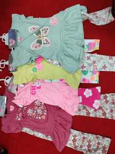 ชุดเสื้อผ้า2ชิ้นสำหรับเด็กผู้หญิงวัยหัดเดินชุดเสื้อคลุมและเลกกิ้งแบบกำหนดเองสำหรับฤดูร้อน - Product Image 5