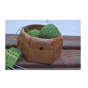 Vintage style wooden yarn <b>bowl</b> Indian Artisan supply premium quality handmade Decoration & Storage wooden yarn <b>bowl</b> for knitter - Product Image 1