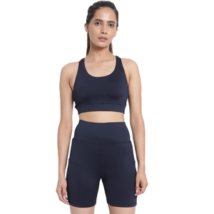 Conjunto de Sujetador deportivo para correr y Yoga con estampado informal XL para mujer, ropa de gimnasio, cintura elástica transpirable corta - Product Image 1