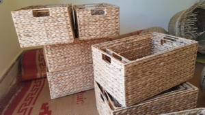 Best Selling Water Hyacinth Storage <b>Basket</b> Tray <b>Small</b> Large Medium, Home & Kitchen - Product Image 4