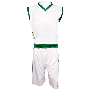 Uniforme de baloncesto profesional de poliéster 100% personalizable, ropa deportiva cómoda, función transpirable, conjunto de visualización de nombre del equipo - Product Image 1