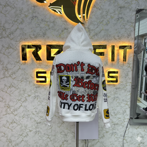 เสื้อฮู้ดซิปผ้าฝ้ายคุณภาพสูง 100% สำหรับฤดูหนาว พิมพ์ลาย ผลิตจากโรงงาน ราคาถูก เสื้อฮู้ดแบบ unisex - Product Image 5