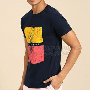 T-shirt en coton pour homme, décontracté, manches courtes, tee-shirt d'été pour un usage quotidien et un style urbain, t-shirt en tissu doux à col rond pour homme - Product Image 2