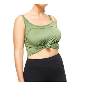 La ropa para correr más vendida, camiseta sin mangas de gimnasio para mujer, transpirable, de talla grande, sin mangas, para entrenamiento, ropa de gimnasio, estampado personalizado, secado rápido, Verano - Product Image 5