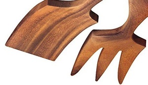 Juego de Servidores de Ensalada de Madera Hechos a Mano con un Aspecto Elegante, Utensilio de Cocina Ecológico de Primera Calidad, Apto para Lavavajillas, Duradero para la Cocina del Hogar - Product Image 3