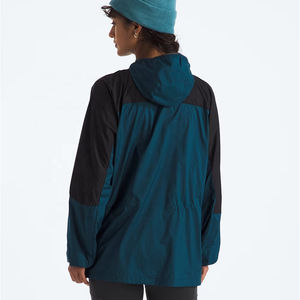 Veste Softshell isolée noire pleine longueur pour femmes Prix d'usine Manches longues et vestes d'extérieur coupe-vent pour la course à pied - Product Image 3