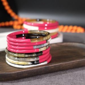 Pulsera Artesanal de Cuerno de Búfalo Natural Ecológica, Negra y Marrón, Estilo Moderno y Antiguo, Artículo de Colección, Regalo para Bodas y Festividades, CALIDAD - Product Image 2