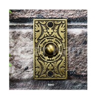 Gros laiton antique bouton poussoir mural sonnette de porte en laiton massif sonnette de porte pour la décoration de porte à la maison