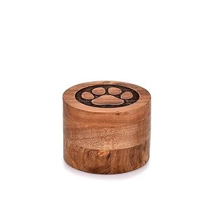 Handcrafted Acacia Wood Pet Urns for Ashes <b>Memorial</b> Funeral Cremation Urn <b>Box</b> for Dogs Cats Small Pets | Wholesale Bulk Supply - Product Image 1