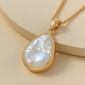 Collier avec pendentif en forme de cœur en or massif 10 carats, bijoux fins, design classique, fabricant OEM Thaïlande - Product Image 5