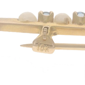 เข็มกลัดเพชรมออิสซาไนต์สีทองแท้สำหรับผู้หญิงเข็มกลัดประดับเพชรเม็ดพลอยแซฟไฟร์และดอกไม้ทำจากทองแท้เครื่องประดับแฟชั่นกระเป๋างานแต่งงาน - Product Image 4