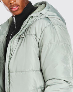 Manteau bouffant coupe-vent chaud et imperméable pour hommes, veste d'extérieur pour hommes de haute qualité, veste bouffante imprimée pour hommes avec logo personnalisé - Product Image 3