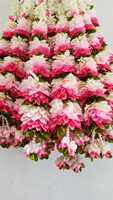 Tissu coloré guirlande de fleurs artificielles décor indien fête de mariage pendaison de crémaillère cadeau guirlande de tissu pour la décoration